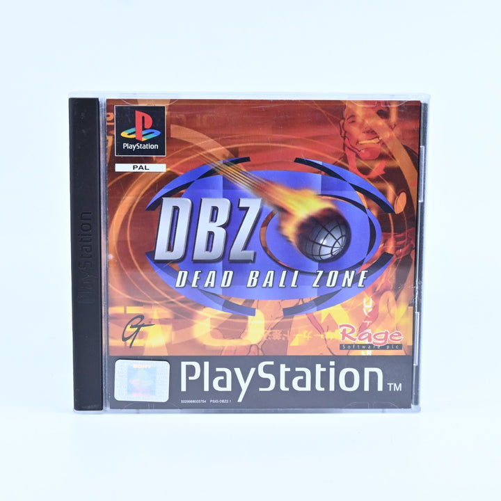 DBZ Dead Ball Zone - Sony Playstation 1 / PS1 Game + Manual - PAL - MINT DISC!