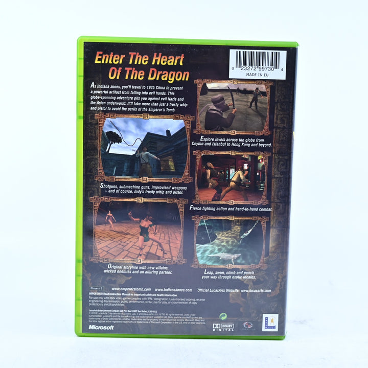 Indiana Jones and the Emperor's Tomb - Original Xbox Game + Manual - PAL