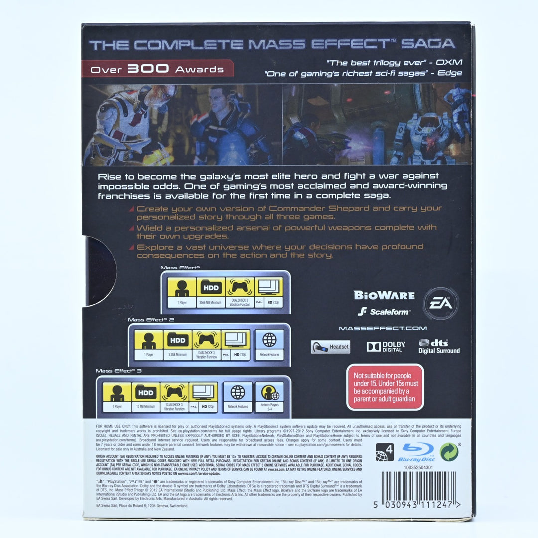 Mass Effect Trilogy - Sony Playstation 3 / PS3 Game - FREE POST!