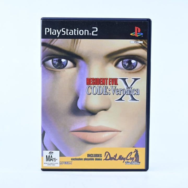Resident Evil Code: Veronica X - PS2 Game + Manual + DMC Demo - PAL - MINT DISC!