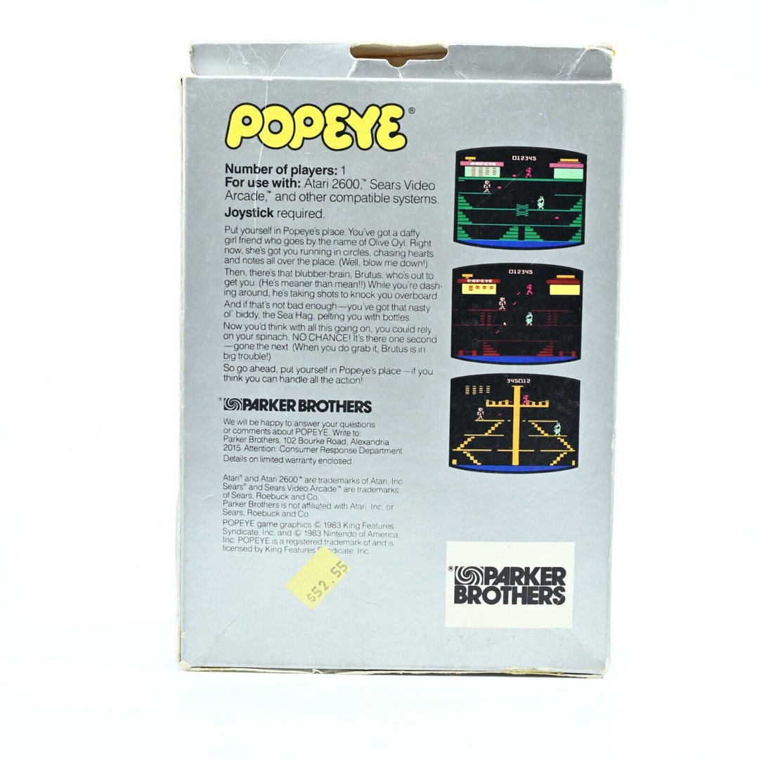 Popeye - Atari 2600 Boxed Game - PAL - FREE POST!