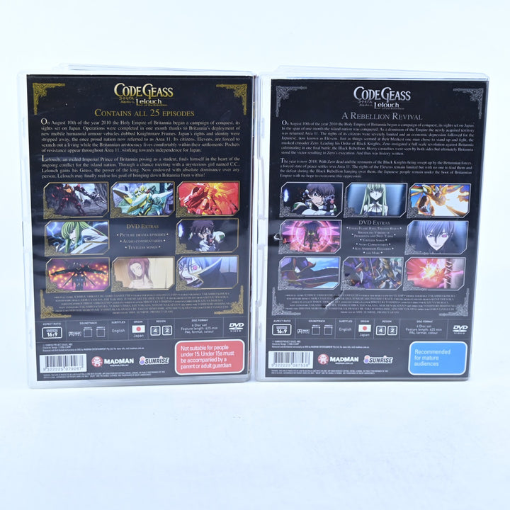 Code Geass: Lelouch of the Rebellion - Seasons 1 & 2 - Region 4 - Anime DVD