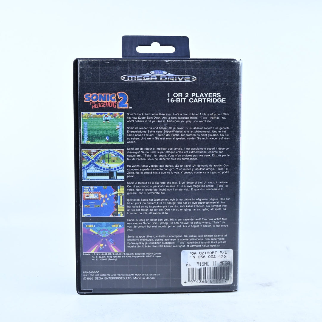 Sonic the Hedgehog 2 - Sega Mega Drive Game - No Manual - PAL - FREE POST!