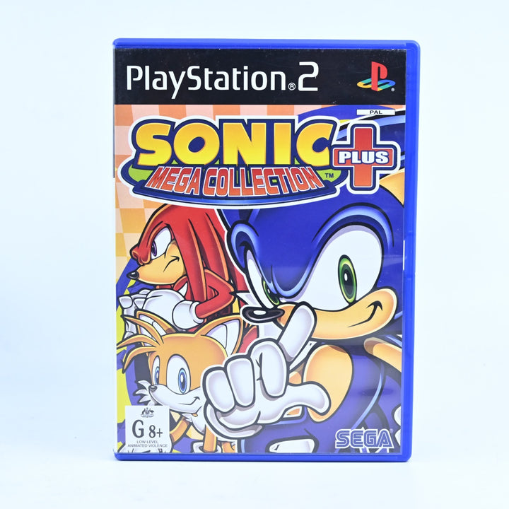 Sonic Mega Collection Plus - Sony Playstation 2 / PS2 Game + Manual - PAL