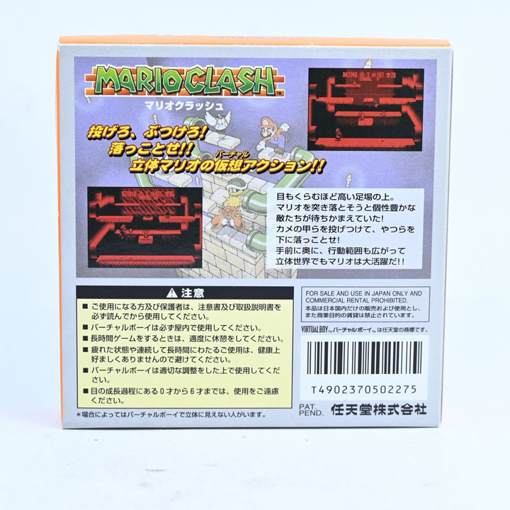 Mario Clash - Nintendo Virtual Boy Boxed Game - NTSC-J - FREE POST!