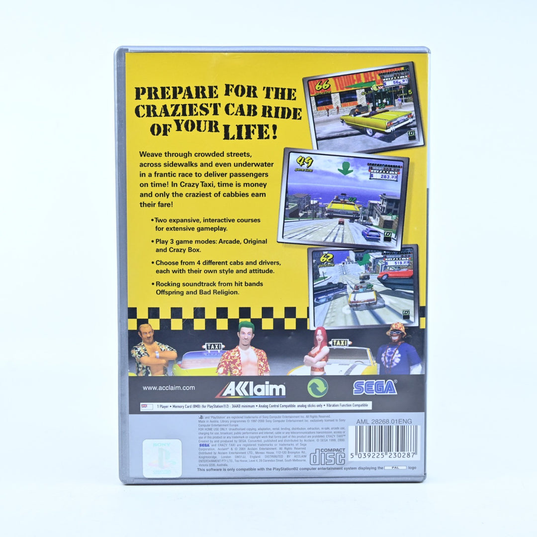 Crazy Taxi - Sony Playstation 2 / PS2 Game + Manual - PAL - MINT DISC!