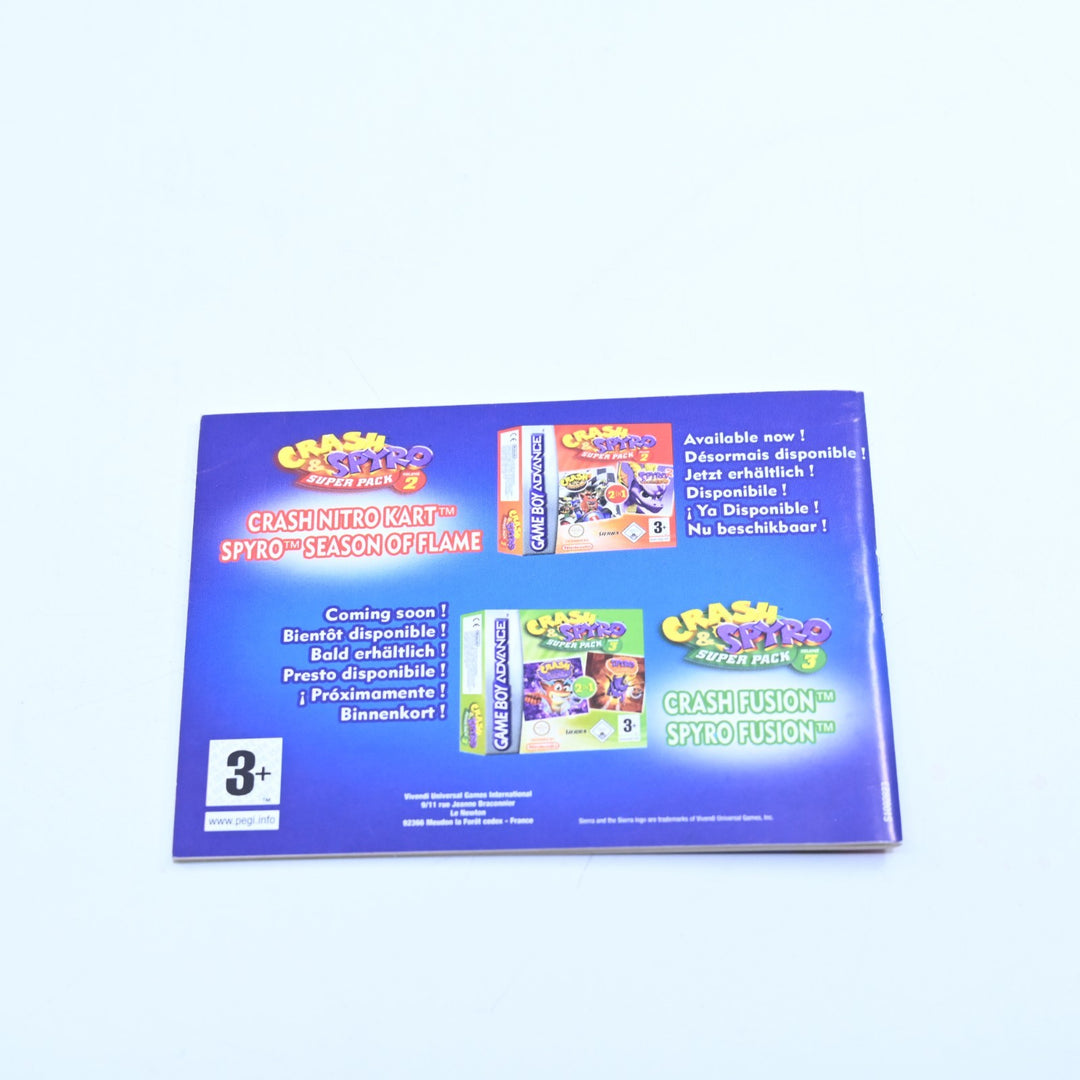 Crash & Spyro Superpack Vol 1 - GBA Boxed Game - PAL - FREE POST!
