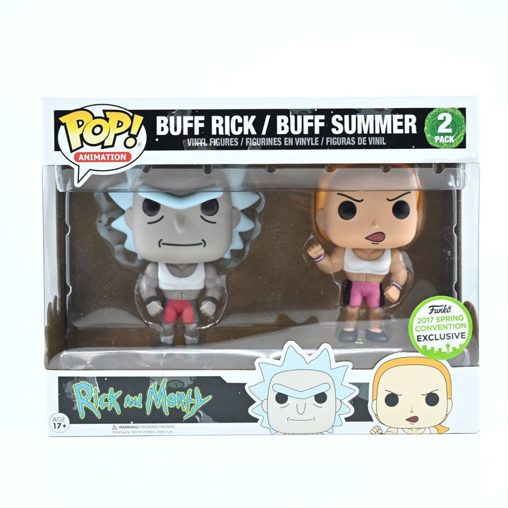 AS NEW! Buff Rick and Buff Summer - Rick and Morty Funko POP Vinyl - 2017