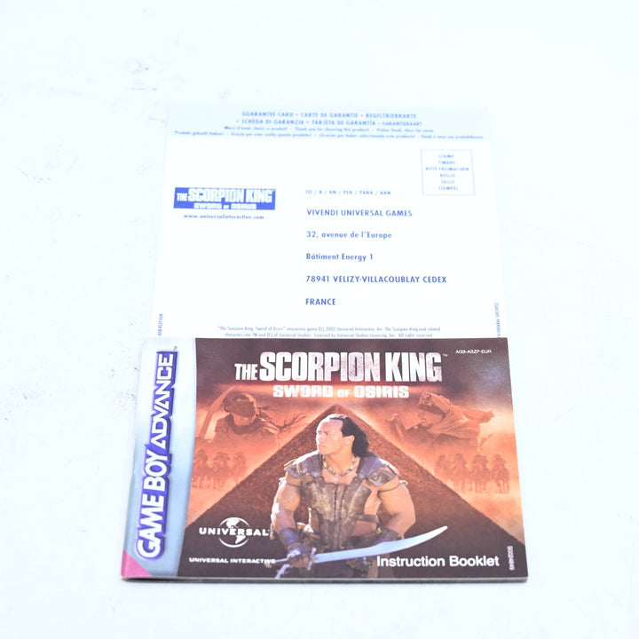 The Scorpion King: Sword of Osiris - GBA Boxed Game - PAL - FREE POST!