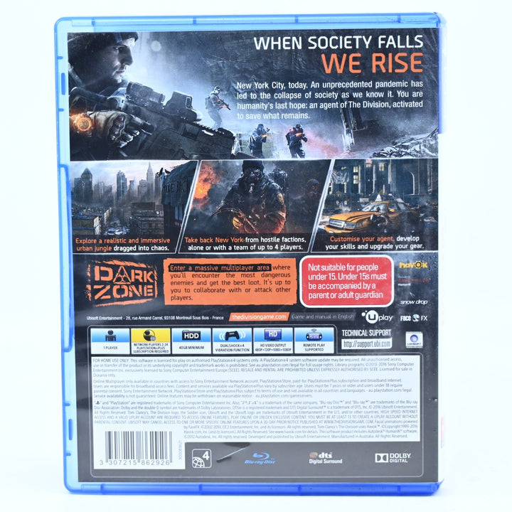 Tom Clancy’s The Division - Sony Playstation 4 / PS4 Game - FREE POST!