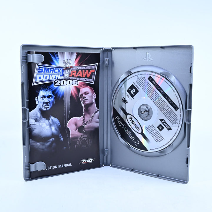 WWE SmackDown! Vs. Raw 2006 - Sony Playstation 2 / PS2 Game + Manual - PAL