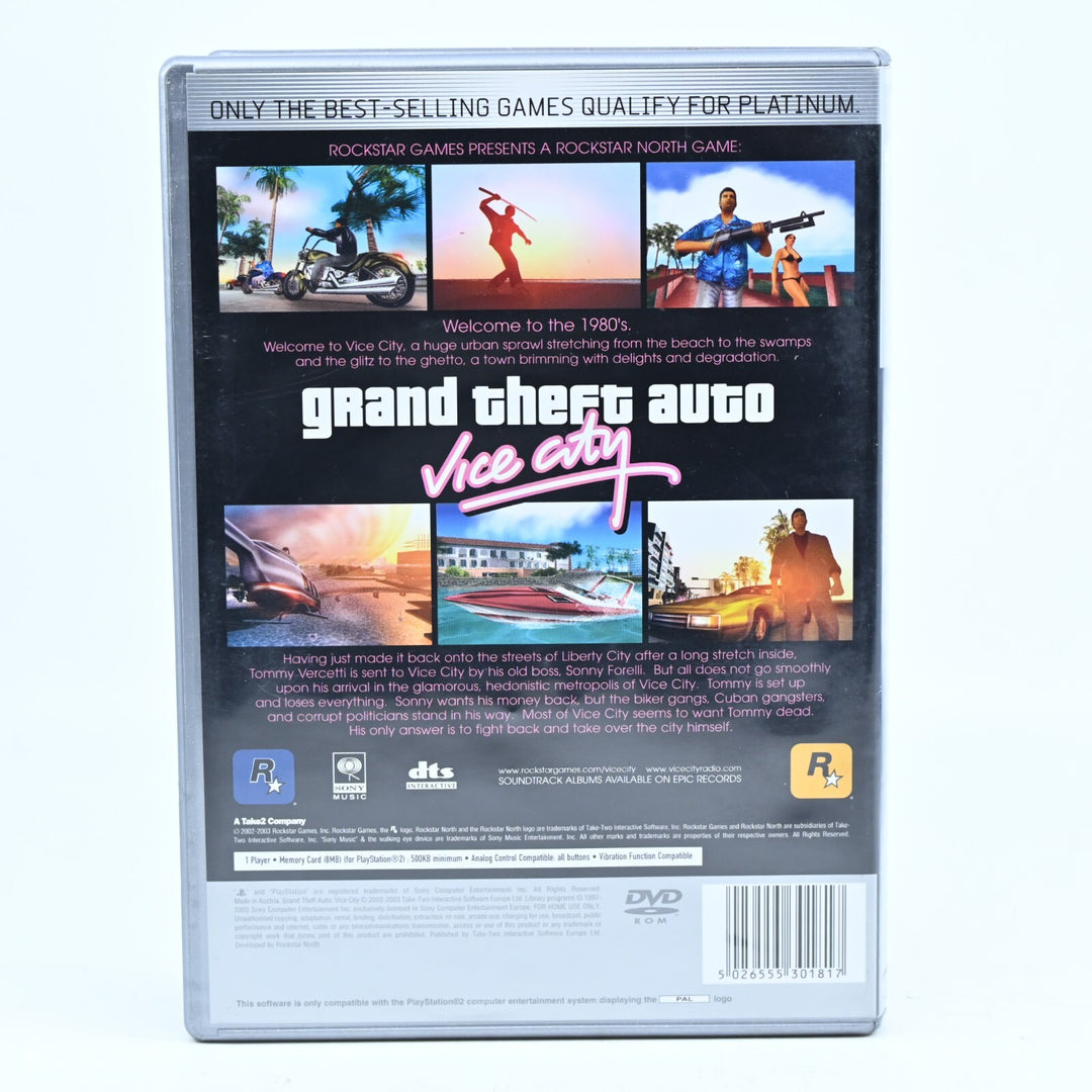 Grand Theft Auto: Vice City - Sony Playstation 2 / PS2 Game - Map + Manual - PAL