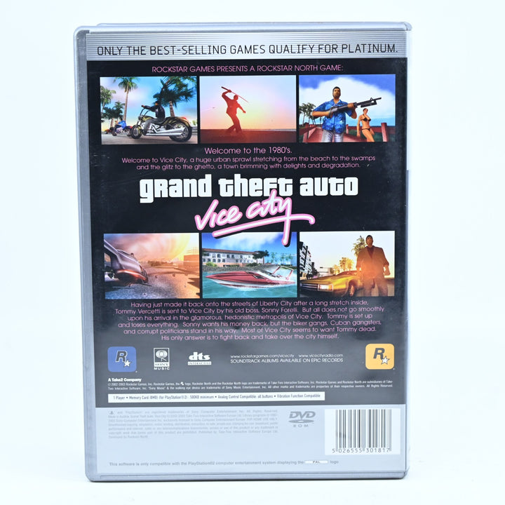 Grand Theft Auto: Vice City - Sony Playstation 2 / PS2 Game - Map + Manual - PAL