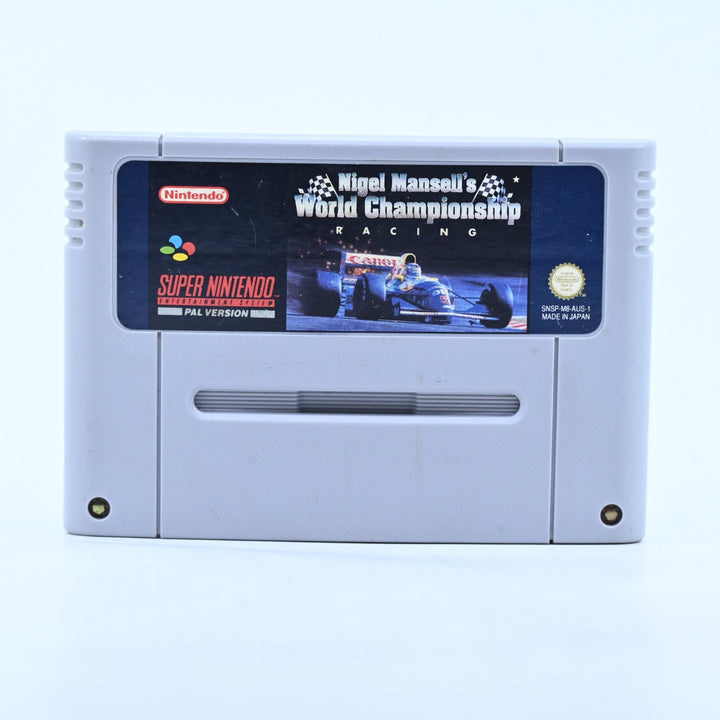 Nigel Mansell's World Championship Racing - Super Nintendo / SNES Game - PAL