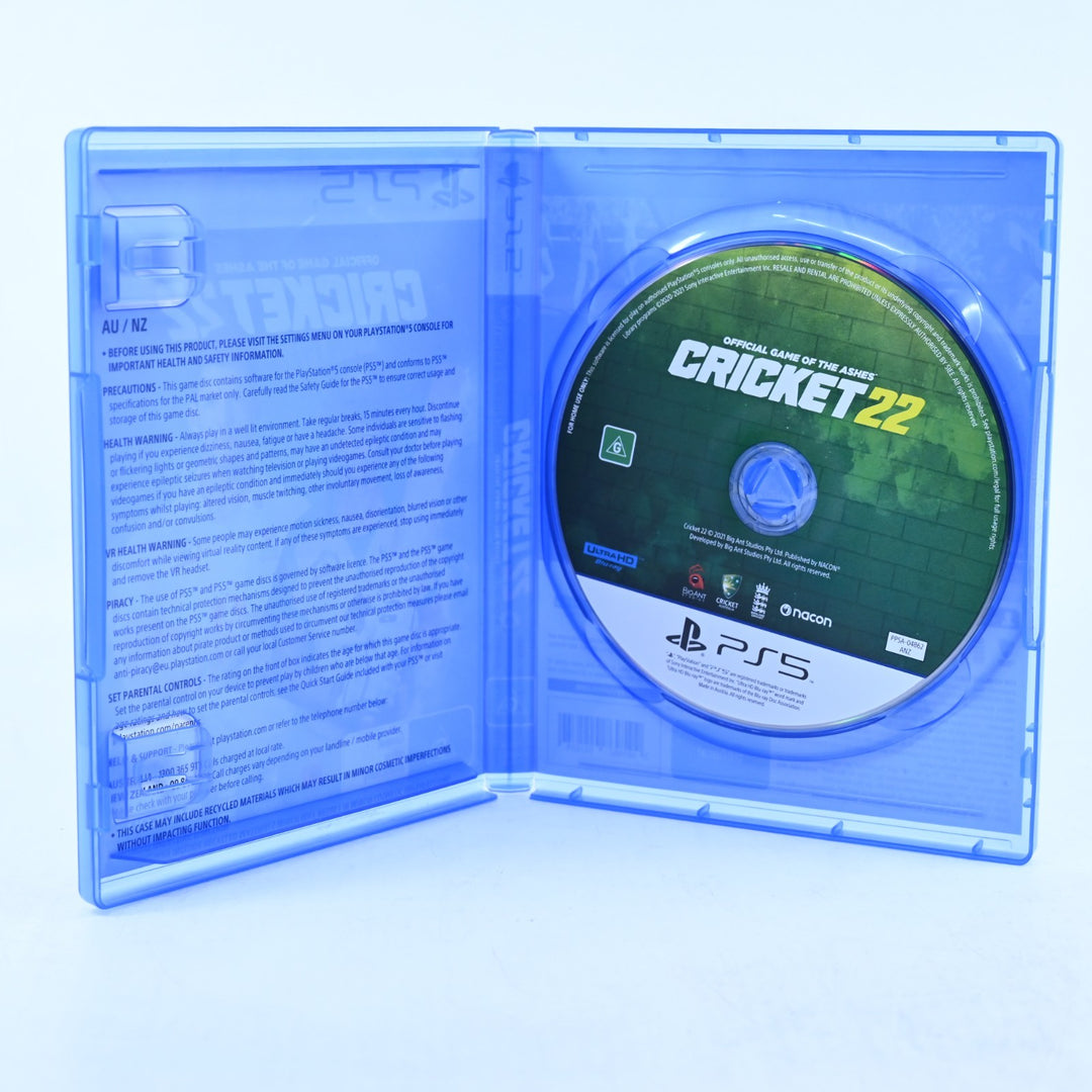 Cricket 22 - Sony Playstation 5 / PS5 Game - MINT DISC!