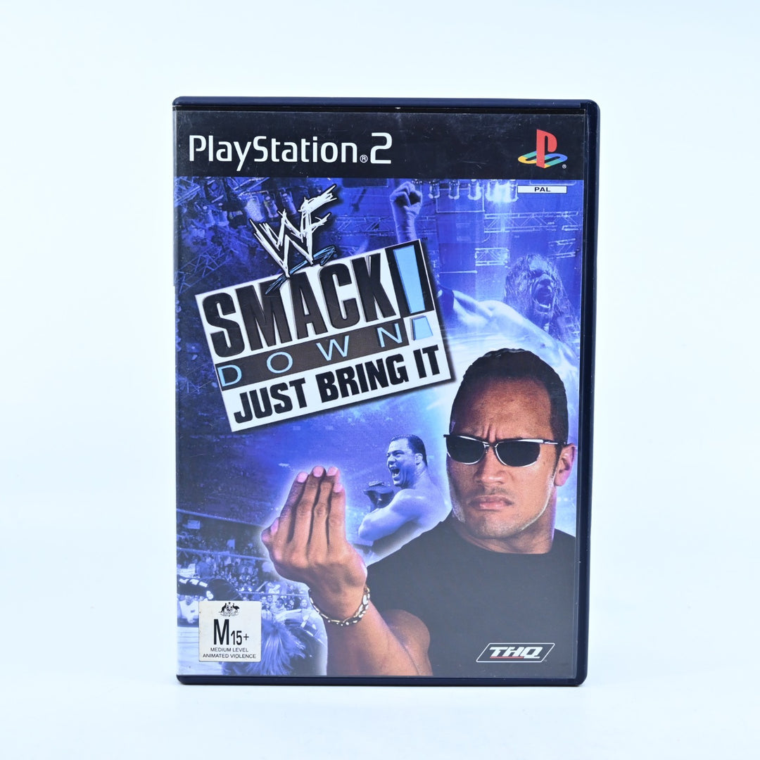 WWF Smack Down! Just Bring It - Sony Playstation 2 / PS2 Game + Manual - PAL