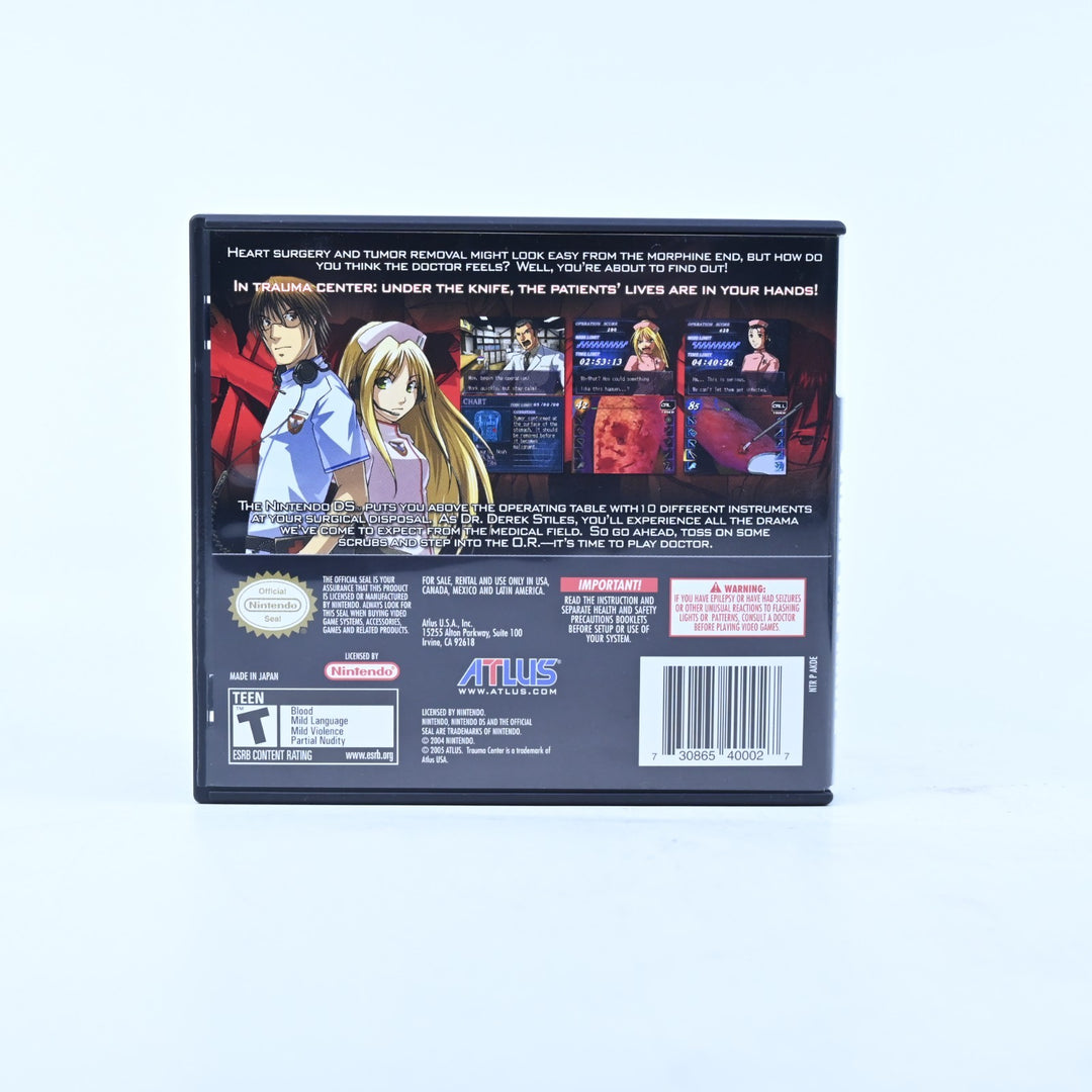 Trauma Center: Under the Knife - Nintendo DS Game - PAL + Manual - FREE POST!