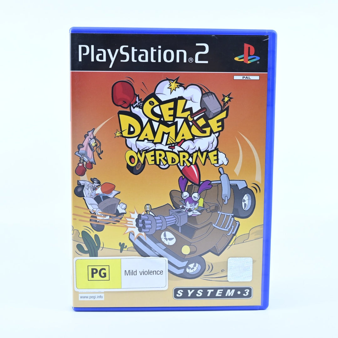 Cel Damage Overdrive - Sony Playstation 2 / PS2 Game + Manual - PAL