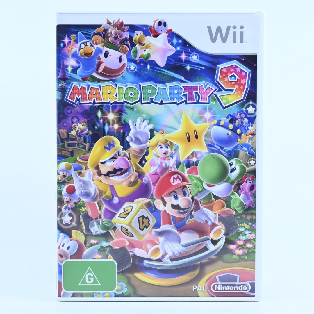 Mario Party 9 - Nintendo Wii Game + Manual - PAL - MINT DISC!