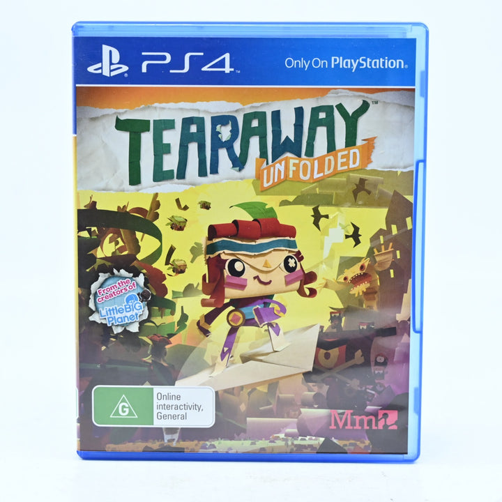 Tearaway Unfolded - Sony Playstation 4 / PS4 Game - FREE POST!