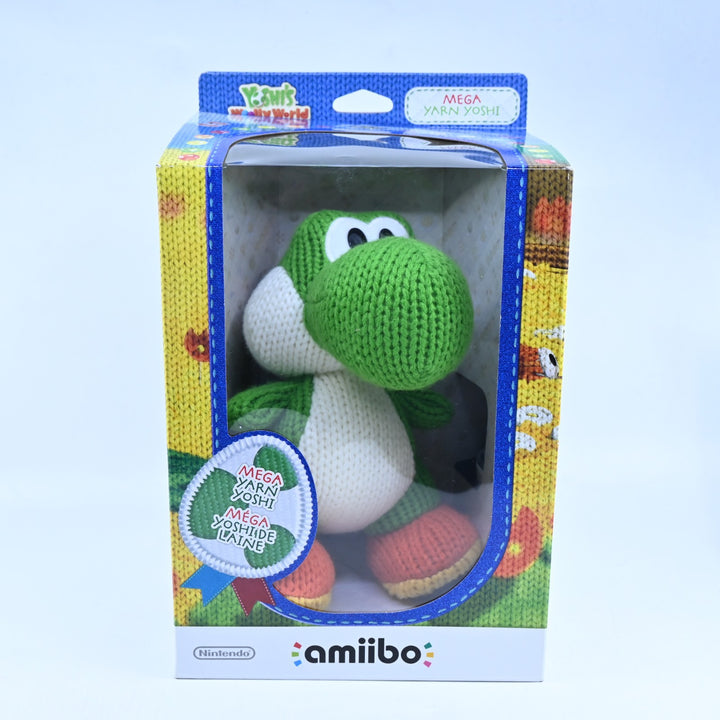 Mega Yarn Yoshi Amiibo - Yoshi's Wooly World - Plush Toy