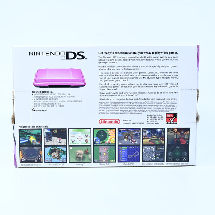 Mystic Pink Nintendo DS Boxed Console - AUS PAL - FREE POST!