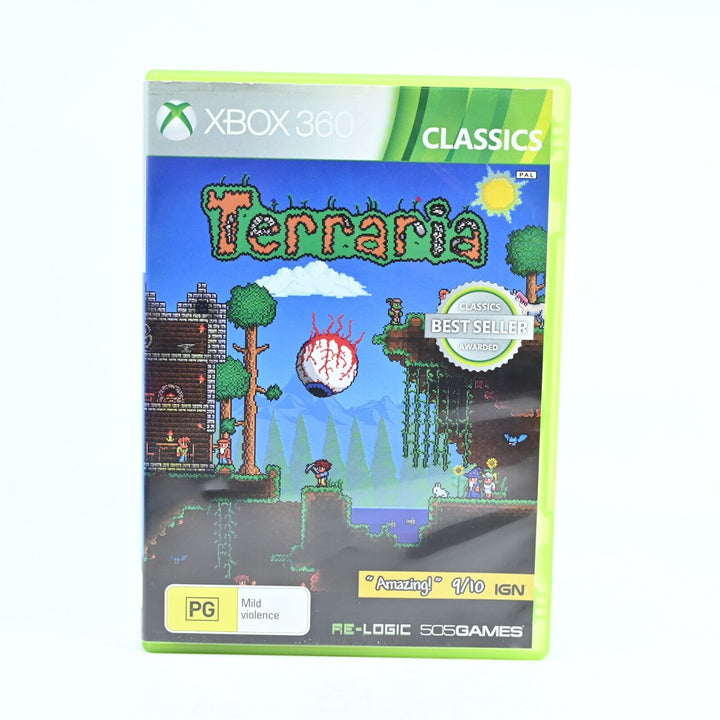 Terraria - Xbox 360 Game + Manual - PAL - MINT DISC!