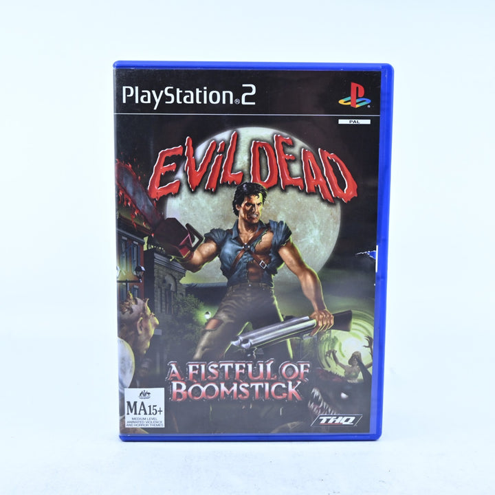 Evil Dead: A Fistful of Boomstick - Sony Playstation 2 / PS2 Game + Manual - PAL