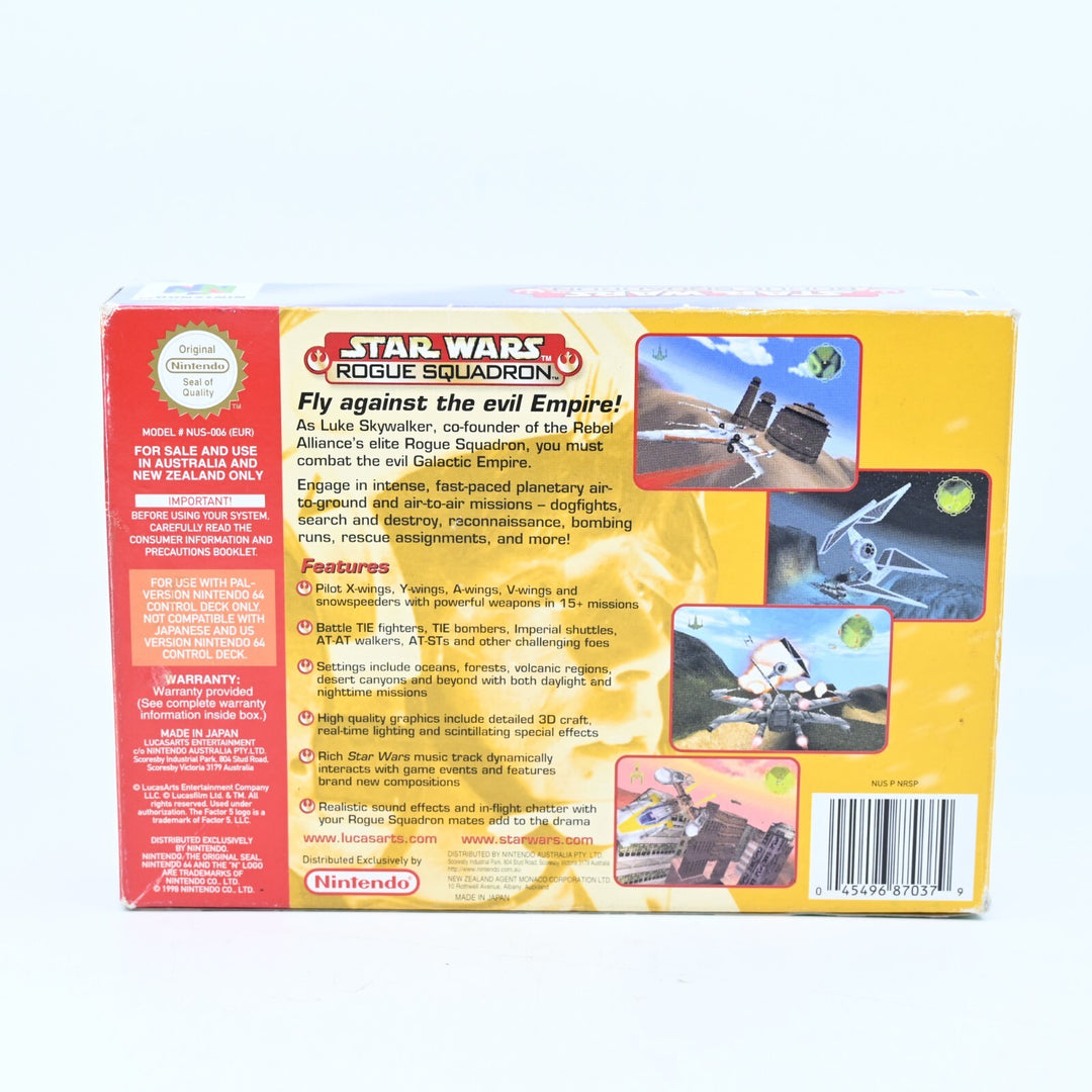 Star Wars Rogue Squadron  - N64 / Nintendo 64 Boxed Game - PAL - FREE POST!