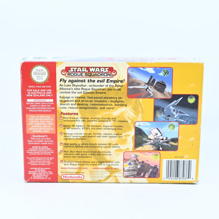 Star Wars Rogue Squadron  - N64 / Nintendo 64 Boxed Game - PAL - FREE POST!
