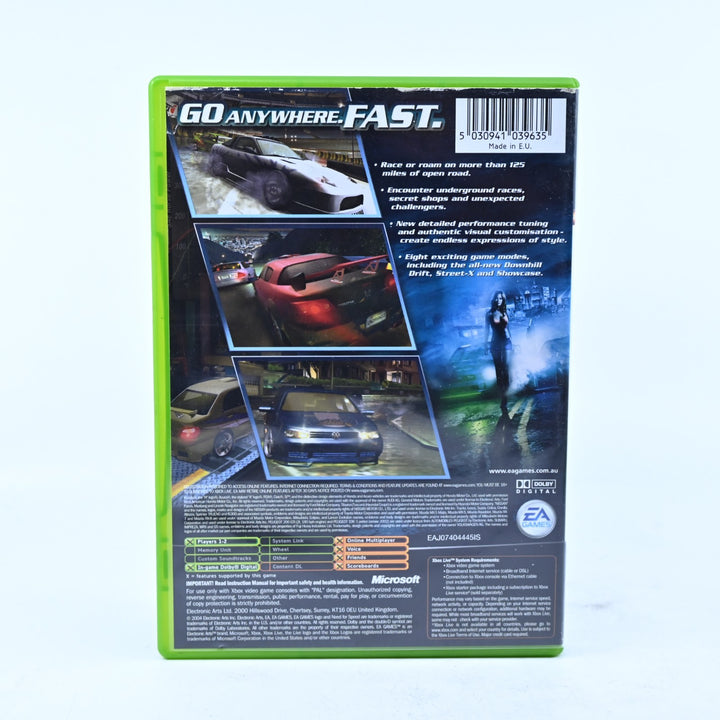 Need for Speed Underground 2 - Original Xbox Game + Manual - PAL - MINT DISC!