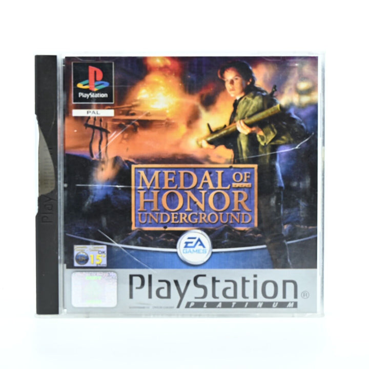 Medal of Honor Underground - Sony Playstation 1 / PS1 Game - PAL - MINT DISC!