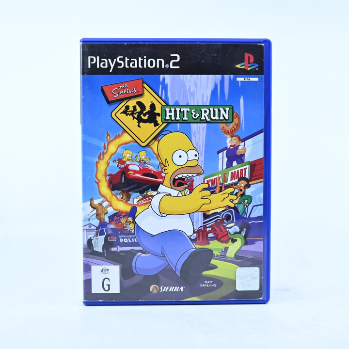 The Simpsons Hit & Run - Sony Playstation 2 / PS2 Game + Manual - PAL
