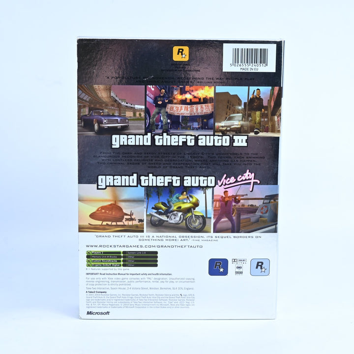 Grand Theft Auto Double Pack - Original Xbox Game + Manual - PAL - MINT DISC!