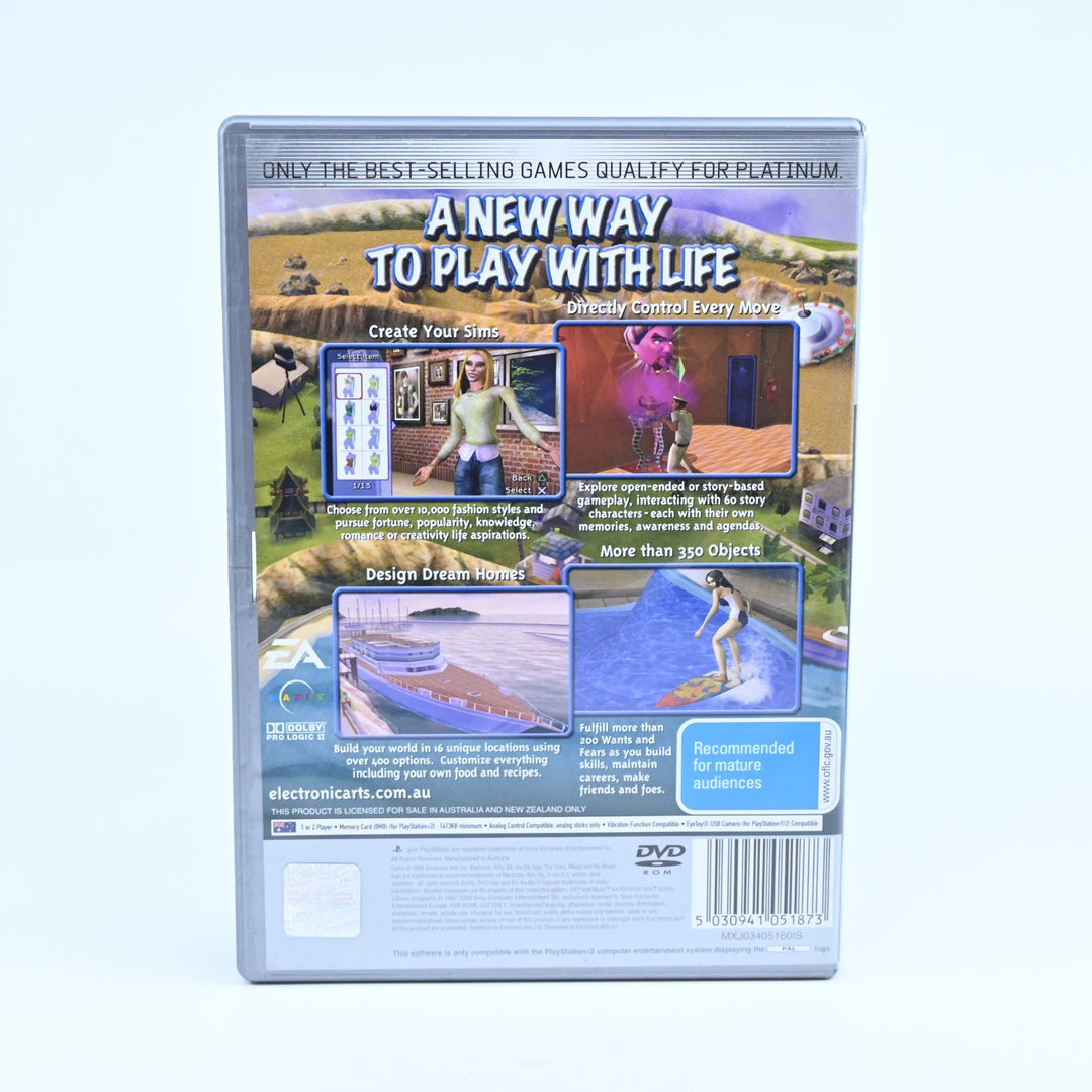 The Sims 2 - Sony Playstation 2 / PS2 Game + Manual - PAL - MINT DISC!