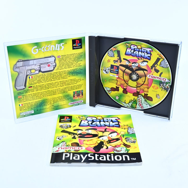 Point Blank - Sony Playstation 1 / PS1 Game + Manual - PAL - MINT DISC!