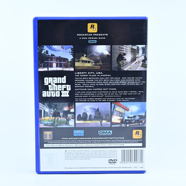 Grand Theft Auto III - Sony Playstation 2 / PS2 Game + Manual + Map - MINT DISC!