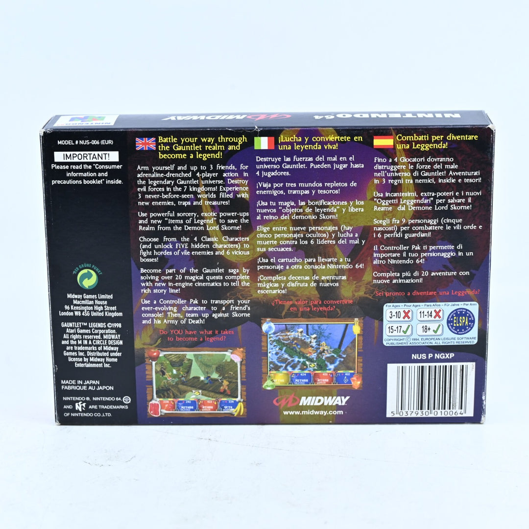 Gauntlet Legends - N64 / Nintendo 64 Boxed Game - PAL - FREE POST!