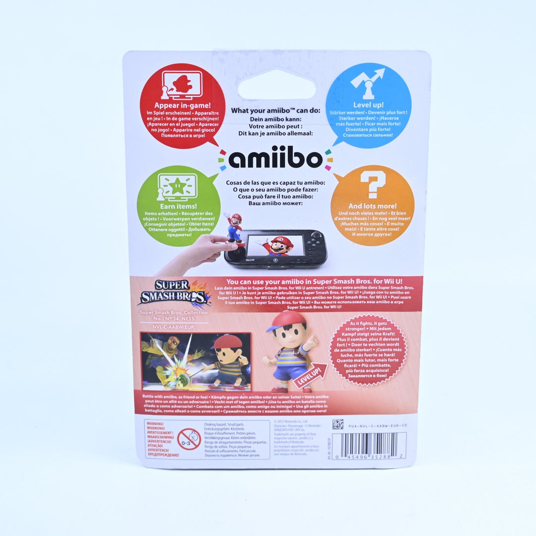 SEALED! Ness Amiibo No. 34 - Super Smash Bros. Collection - Toy
