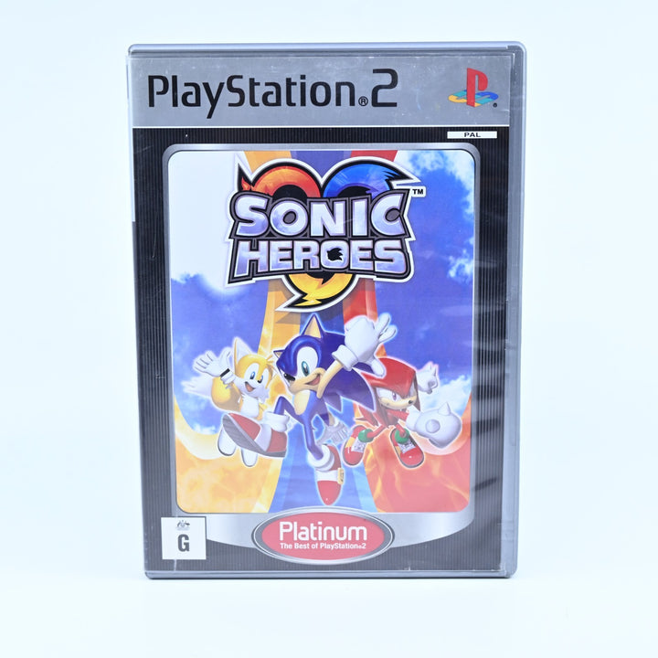 Sonic Heroes - Sony Playstation 2 / PS2 Game + Manual - PAL - MINT DISC!