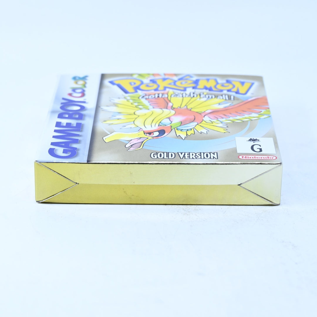 Pokemon Gold Version - Nintendo Gameboy Color Boxed Game - PAL - NEW BATTERY!
