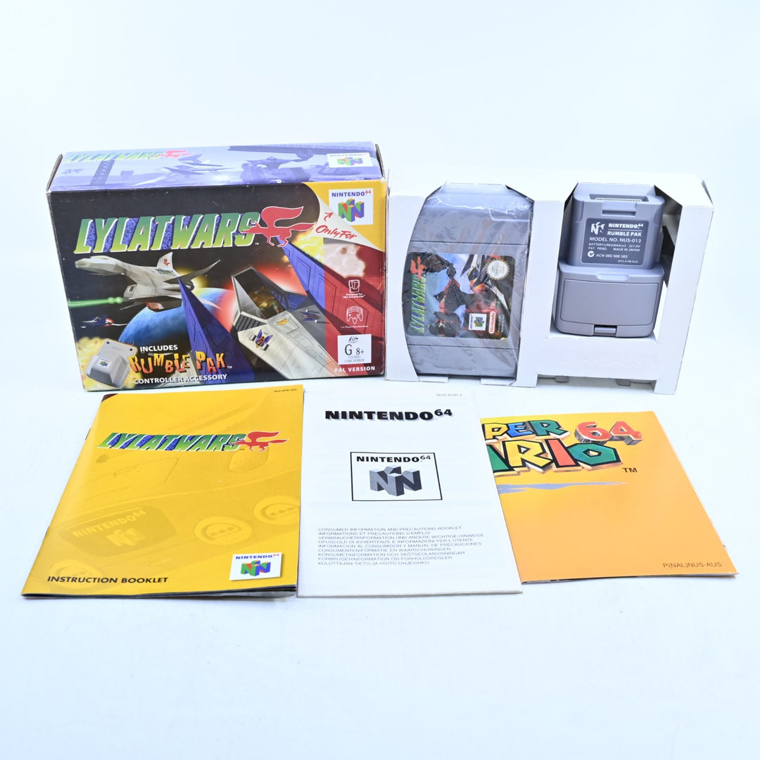 Lylat Wars - N64 / Nintendo 64 Boxed Game + Rumble Pak - PAL - FREE POST!
