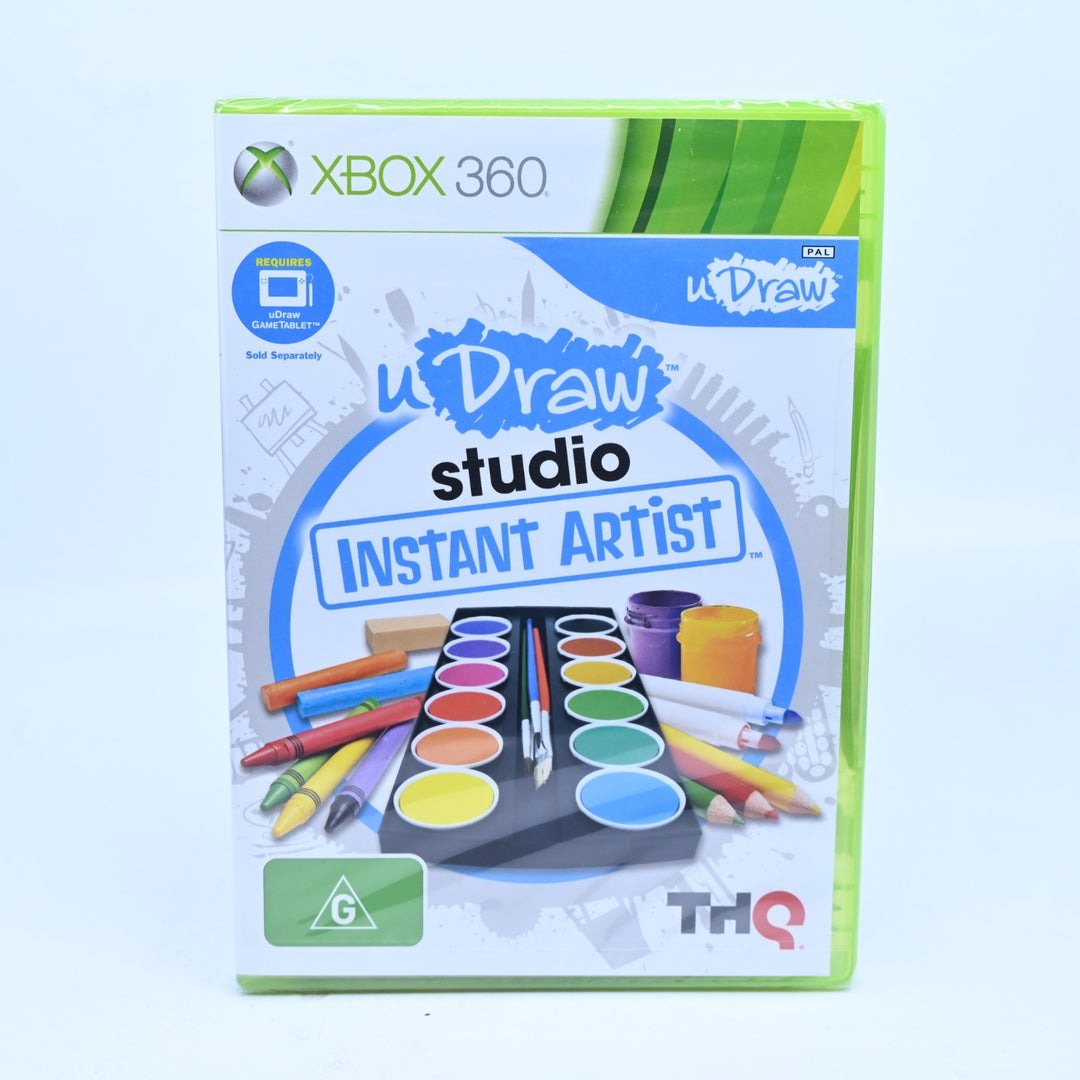 SEALED! uDraw Studio: Instant Artist - Xbox 360 Game + Manual - PAL - MINT DISC!