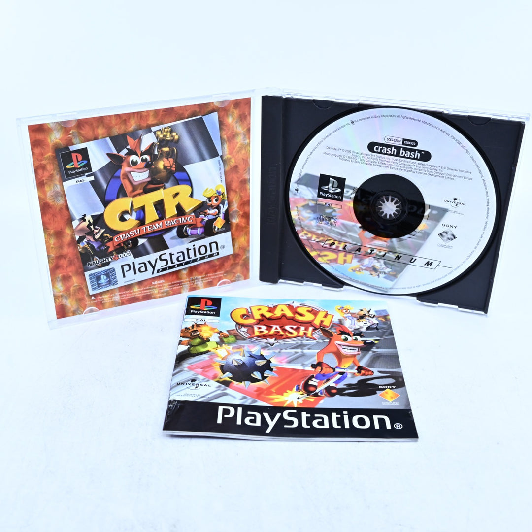 Crash Bash - Sony Playstation 1 / PS1 Game + Manual - PAL - MINT DISC!