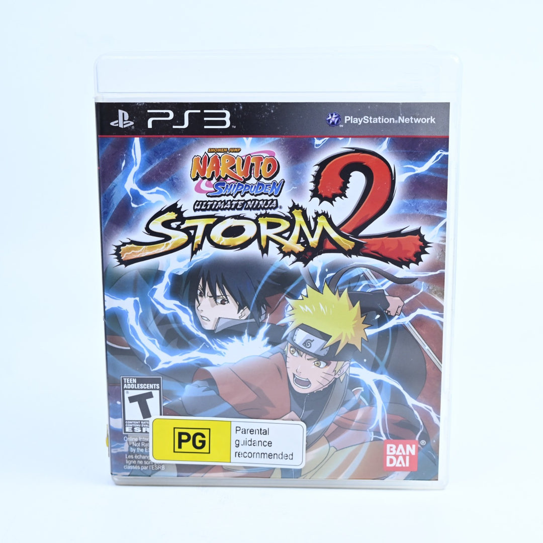 Naruto Shippuden Ultimate Ninja Storm 2- Sony Playstation 3 / PS3 Game + Manual