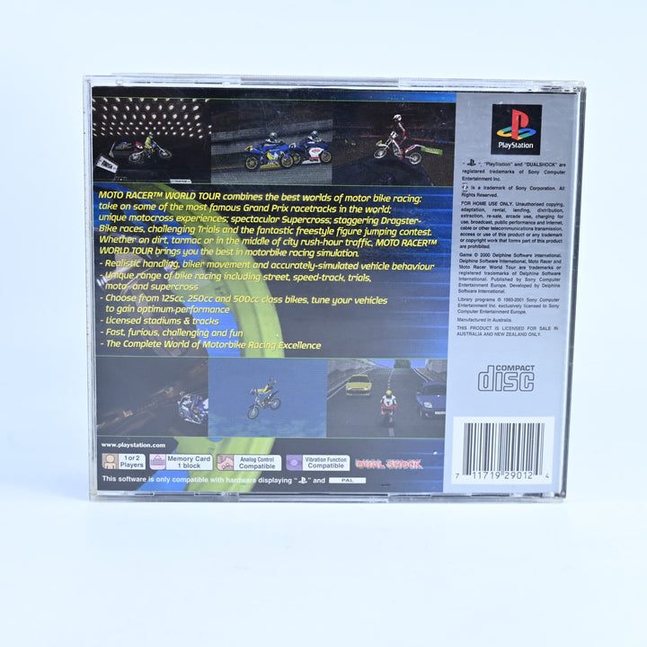 Moto Racer: World Tour - Sony Playstation 1 / PS1 Game + Manual - PAL