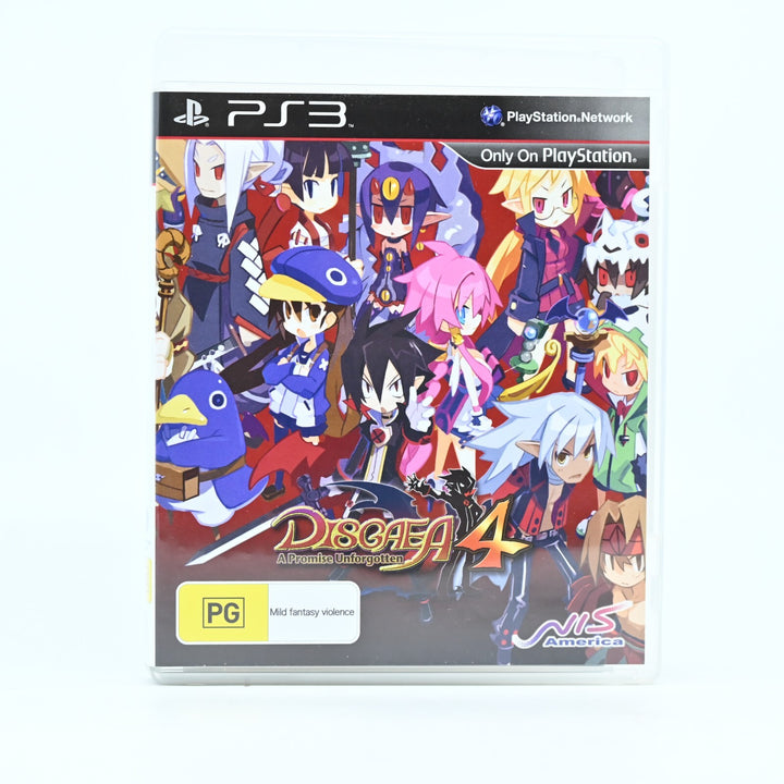Disgaea 4: A Promise Unforgotten - Sony Playstation 3 / PS3 Game + Manual