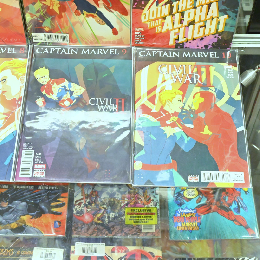 Captain Marvel - Complete Set 1-10 - Key! Civil War II - Fazekas - Marvel Comics