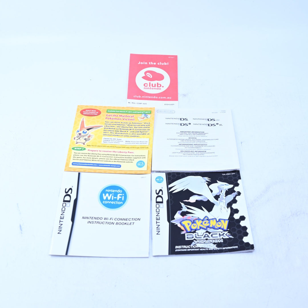 Pokemon Black Version - Nintendo DS Game - PAL + Manual - FREE POST!