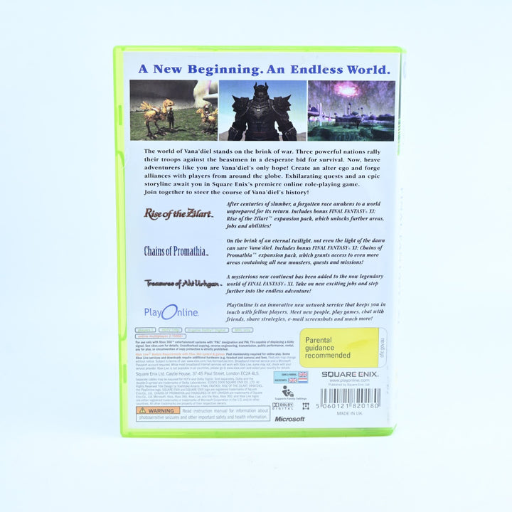 Final Fantasy XI: Online - Xbox 360 Game + Manual - PAL - MINT DISC!